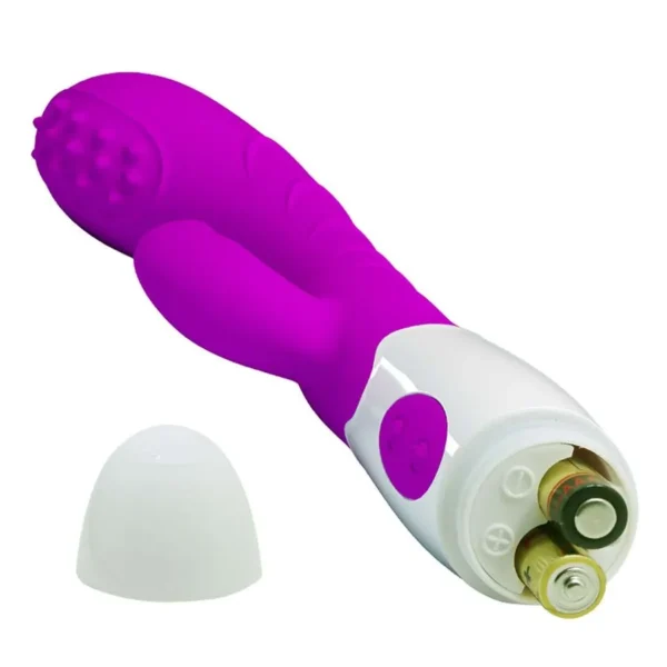 VIBRADOR SILICONE COM ESTIMULADOR DE CLITÓRIS À PILHA 7 VIBRAÇÕES PRETTY LOVE BRUNO BAILE BI-014218-1 - Imagem 5