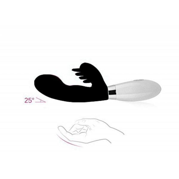 VIBRADOR SILICONE COM ESTIMULADOR DE CLITÓRIS À PILHA 36  VIBRAÇÕES SI5371 (C0NSULTE CORES) - Imagem 9