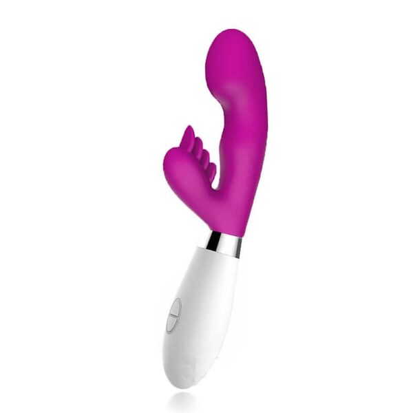 VIBRADOR SILICONE COM ESTIMULADOR DE CLITÓRIS À PILHA 36  VIBRAÇÕES SI5371 (C0NSULTE CORES) - Imagem 4