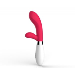 VIBRADOR SILICONE COM ESTIMULADOR DE CLITÓRIS À PILHA 36 VIBRAÇÕES PERFECT LOVE SI5370