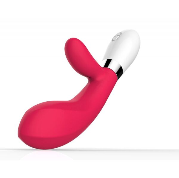 VIBRADOR SILICONE COM ESTIMULADOR DE CLITÓRIS À PILHA 36 VIBRAÇÕES PERFECT LOVE SI5370 - Imagem 2