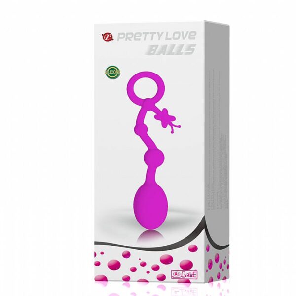 PLUG ANAL ESFERAS DE SILICONE PRETTY LOVE BALLS SI5417 BI014207 - Imagem 4