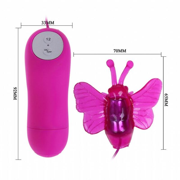 MINI BORBOLETA BULLET 12 VIBRAÇÕES PRETTY LOVE CUTE SECRET SI5512 BI014185 - Imagem 2