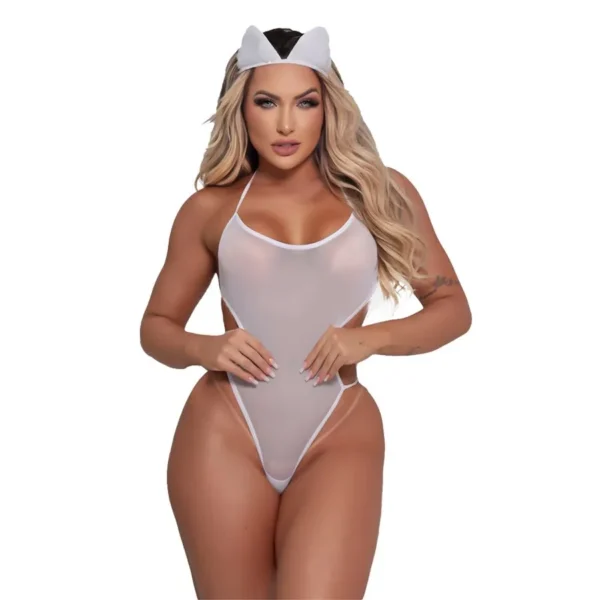BODY COELHINHA SAFADA TALLYTA 5.98 TAMANHO ÚNICO BRANCO - Imagem 3