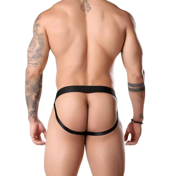 CUECA JOCKSTRAP FETICHE PAU PARA TODA OBRA TALLYTA T.52 TAMANHO ÚNICO PRETO - Imagem 2