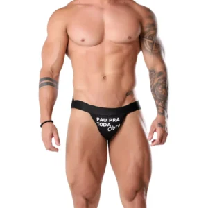 CUECA JOCKSTRAP FETICHE SEU CARINHO ME ENGRADECE TALLYTA T.52 TAMANHO ÚNICO PRETO