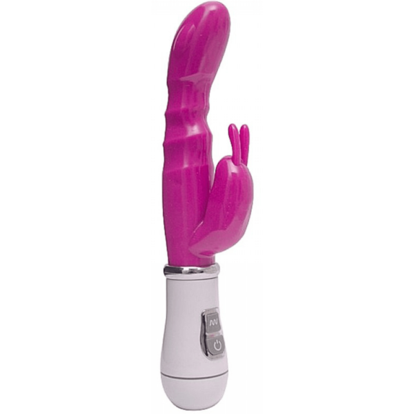 VIBRADOR ESTIMULADOR CLITORIANO SILICONE PONTO G 3 MODOS PILHA PG015