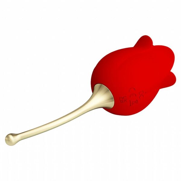 ROSA ESTIMULADORA DE CLITÓRIS E DE PONTO G 12 MODOS DE VIBRAÇÕES 12 MODOS DE LAMBIDAS PRETTY LOVE ROSE LOVER SI7376 - Imagem 2