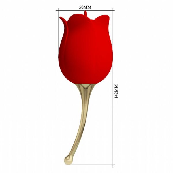 ROSA ESTIMULADORA DE CLITÓRIS E DE PONTO G 12 MODOS DE VIBRAÇÕES 12 MODOS DE LAMBIDAS PRETTY LOVE ROSE LOVER SI7376 - Imagem 8