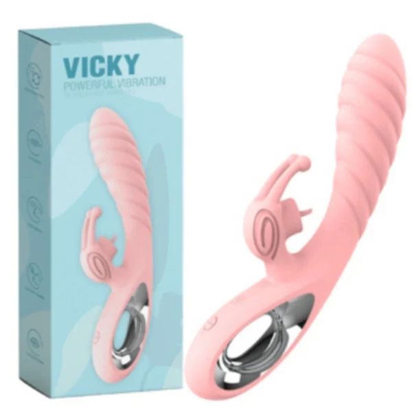 VIBRADOR VICKY RABBIT POWERFULL 36 MODOS DE VIBRAÇÃO VIBE TOYS YSYE463 - Imagem 4