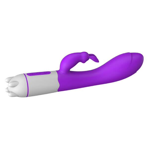 VIBRADOR DUPLO RECARREGÁVEL USB ESTIMULADOR DE CLITÓRIS 36 MODOS DE VIBRAÇÃO HAPPY BUNNY RABBIT YAFFA YSYE442 - Imagem 4