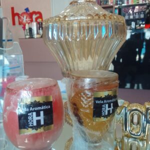 VELA PERFUMADA HORA H FRAGRÂNCIAS CANELA COM MAÇÃ E MORANGO (CONSULTE)