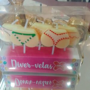 MINI VELAS BUMBUM 3 CM PCT 5 UND