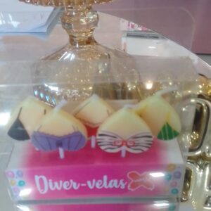 MINI VELAS PEITINHO 3 CM PCT 5 UND