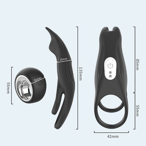 ANEL PENIANO DUPLO COM CONTROLE REMOTO HOODY B SI7389 - Imagem 2