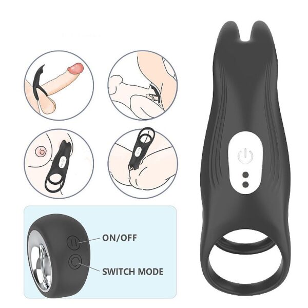 ANEL PENIANO DUPLO COM CONTROLE REMOTO HOODY B SI7389 - Imagem 8