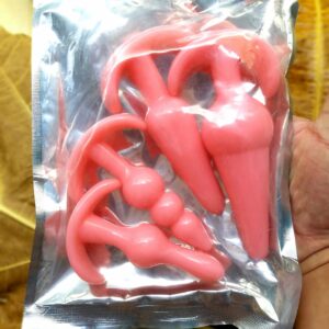 KIT DE PLUG ANAL/DILATADORES 4 PEÇAS EM SILICONE YAM BALLS