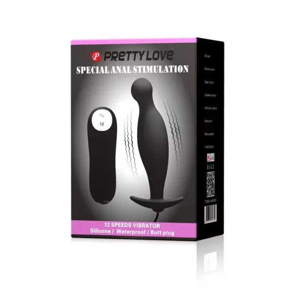 PLUG ANAL COM VIBRO STIMULATION PRETTY LOVE BI040036 - Imagem 6