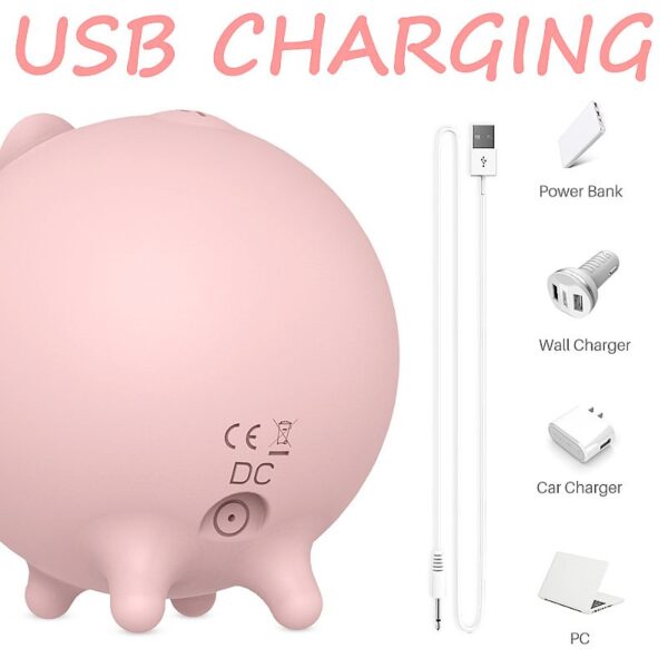 VIBRADOR ESTIMULADOR DE CLITÓRIS COM 10 MODOS DE PULSAÇÃO RECARREGÁVEL USB SHD-S186 SI6433 - Imagem 4