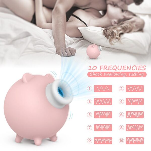 VIBRADOR ESTIMULADOR DE CLITÓRIS COM 10 MODOS DE PULSAÇÃO RECARREGÁVEL USB SHD-S186 SI6433 - Imagem 3