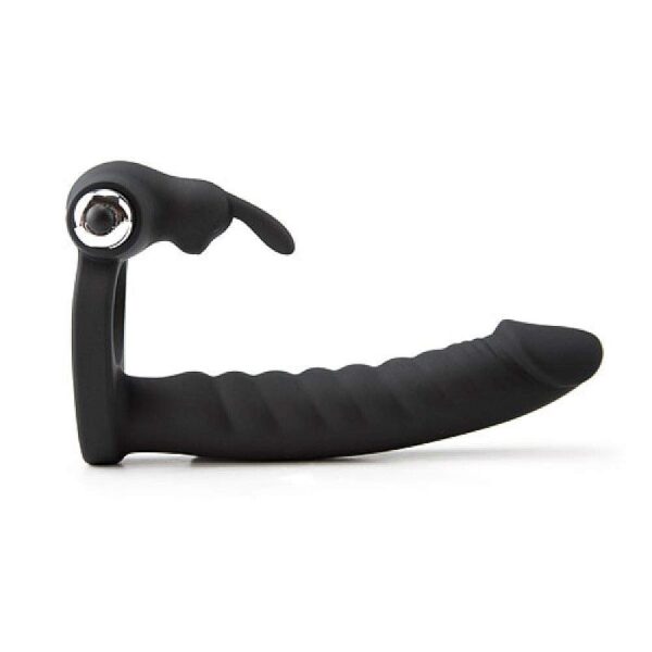 ANEL COMPANHEIRO COM PRÓTESE 14X2,6CM COM VIBRADOR E ESTIMULADOR DE CLITÓRIS À BATERIA 3XLR44 SI6265 (CONSULTE CORES) - Imagem 3