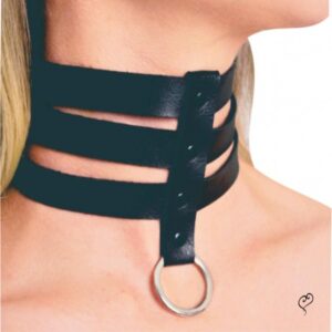 CHOCKER 3 TIRAS TAMANHO ÚNICO REGULÁVEL BDSM INNAMORATA INN0634