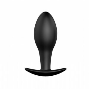 PLUG ANAL SILICONE SEM VIBRO 8,5X3,1CM PRETO PRETTY LOVE BAILE BI-040038N SI1188