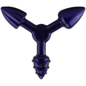 PLUG ANAL TRIPLO COM TAMANHOS E TEXTURAS DIFERENTES SEXY FANTASY EL011 ROXO