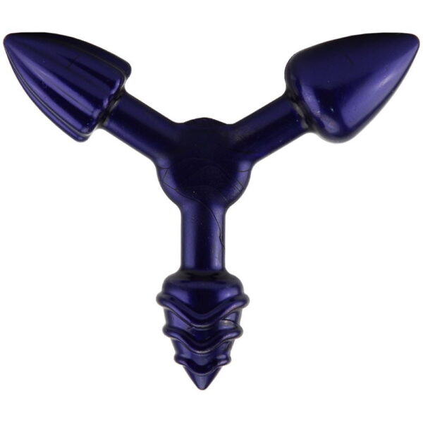 PLUG ANAL TRIPLO COM TAMANHOS E TEXTURAS DIFERENTES SEXY FANTASY EL011 ROXO