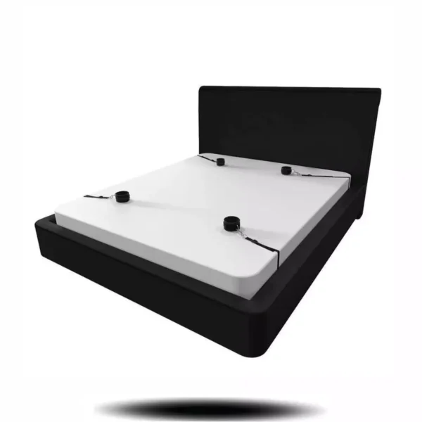 KIT BDSM BONDAGE AMARRAS PARA CAMA ALGEMAS PARA MÃOS E PÉS YAFFA YSZE626 - Imagem 2