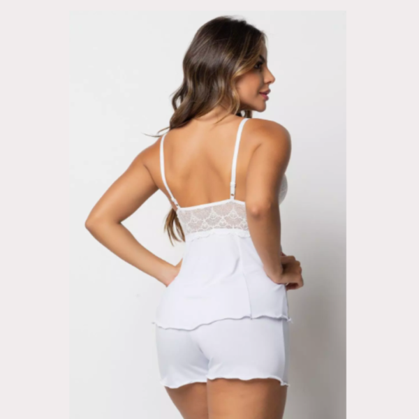 SHORT DOLL CHIC SEM BOJO COM DETALHE EM RENDA P M G GG 6 CORES MIMAR 425-1004 - Imagem 5