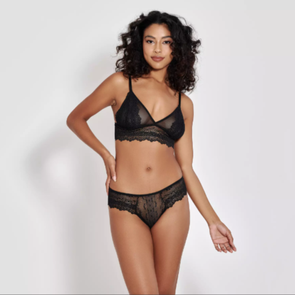CONJUNTO KIMBERLY CALCINHA E SUTIÃ SEM BOJO EM TULE E RENDA P M G GG 3 CORES MIMAR 570-5712 - Imagem 8