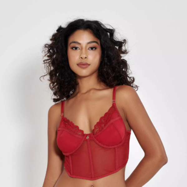 CONJUNTO DE CALCINHA E CORSELET SEM BOJO E COM ARO EM RENDA E TULE P M G GG 2 CORES MIMAR 890-0419 - Imagem 10