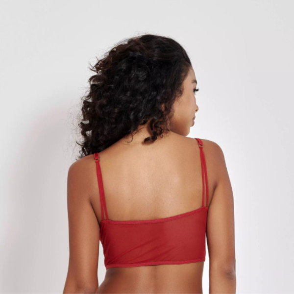 CONJUNTO DE CALCINHA E CORSELET SEM BOJO E COM ARO EM RENDA E TULE P M G GG 2 CORES MIMAR 890-0419 - Imagem 17