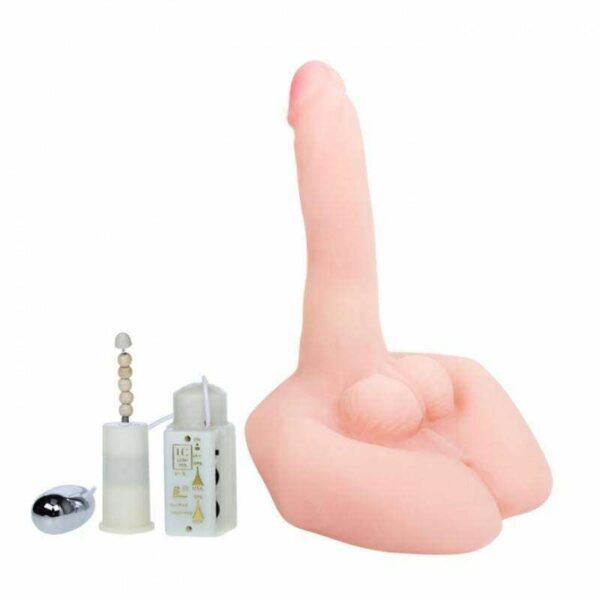 PÊNIS REALÍSTICO ARTICULÁVEL CYBERSKIN COM BASE ROTAÇÃO VIBRAÇÃO MULTIVELOCIDADE À PILHA 4XAA (NÃO INCLUSAS) - Imagem 4