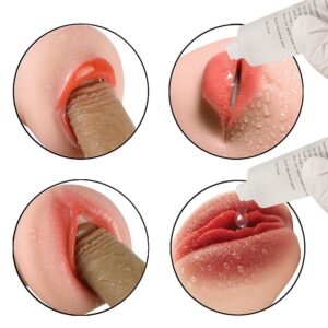MASTURBADOR MASCULINO REALÍSTICO EM CYBERSKIN FORMATOS BOCA E VAGINA PASSION LADY SI6524
