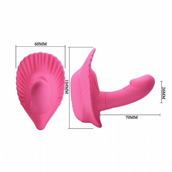 MASSAGEADOR FANCY CLAMSELL 12 MODOS DE VIBRAÇÃO APP BLUETOOTH PRETTY LOVE BAILE SI6048 - Imagem 4
