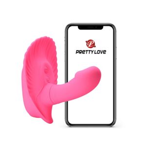 MASSAGEADOR FANCY CLAMSELL 12 MODOS DE VIBRAÇÃO APP BLUETOOTH PRETTY LOVE BAILE SI6048