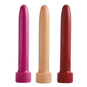 VIBRADOR PERSONAL LISO MÉDIO À PILHA 2XAA (INCLUSAS) HOT FLOWERS HZ 368 (C0NSUTE CORES)