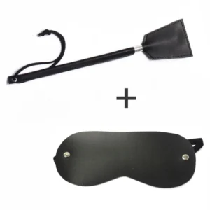KIT CHIBATA E MÁSCARA PRETA ADULT TOYS
