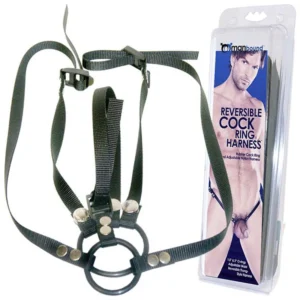 CINTA COM ANEL PENIANO REVERSIBLE COCK RING HARNESS SPORTSHEETS MANBOUND