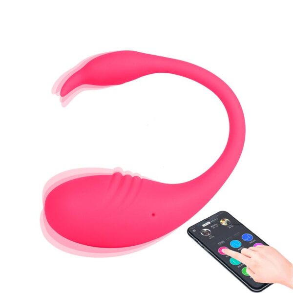 ESTIMULADOR DE PONTO E CLITÓRIS RECARREGÁVEL EM SILICONE COM 4 MODOS DE VIBRAÇÃO E CONTROLE VIA APP BLUETOOTH VIVID - Imagem 2