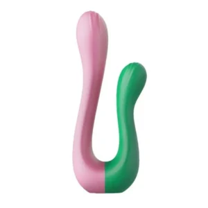 VIBRADOR DUPLO FLEXÍVEL ESTIMULADOR SILICONE MULTIVELOCIDADES INTT VIVRA COLLORS DOUBLE PASSION