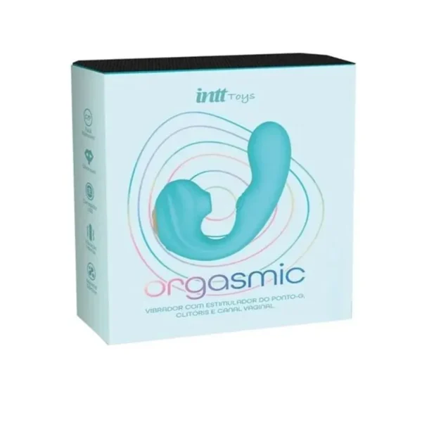 ORGASMIC VIBRADOR COM ESTIMULADOR DE PONTO G CLITÓRIS E CANAL VAGINAL 7 MODOS DE VIBRAÇÃO E IMPULSO LINHA WELLNESS INTT - Imagem 3