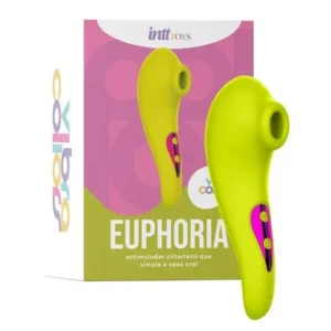 EUPHORIA COLLORS ESTIMULADOR CLITORIANO MULTIVELOCIDADE LINHA VIBRA COLLORS INTT