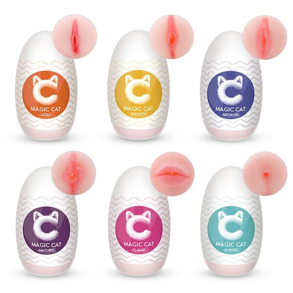 MASTURBADOR EGG EM CYBERSKIN - MAGIC CAT SWEETY - FORMATO VAGINA - Imagem 2