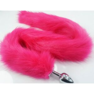 PLUG ANAL TAMANHO P RABO DE RAPOSA PINK 81CM SI6189