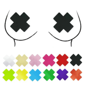 ADESIVO DE MAMILO PU YAFFA YSFG316 PRETO