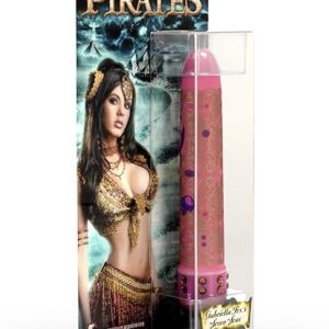 VIBRADOR DE LUXO 20,3X3,8CM 5 MODOS DE VIBRAÇÃO PILHA 2XAA PERSONAL PIRATAS GABRIELLA FOX'S SEVEN SEAS KETER DP0020