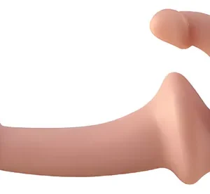 PENETRADOR ANAL COM PLUG VAGINAL DILDO DUPLO SILICONE DOUBLE FUN YAFFA YSZE481